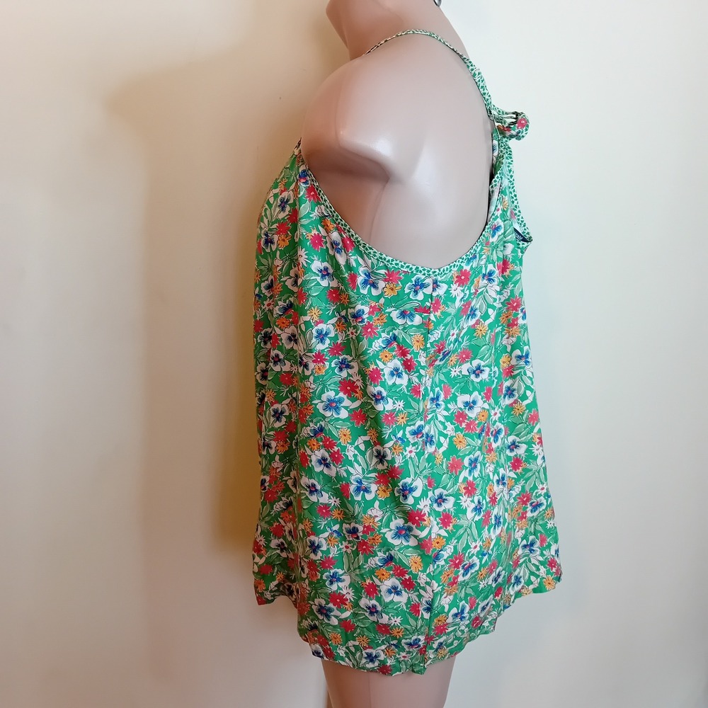 NWOT Plus Size Maison d'Hermine Floral Cottagecore Tank‎ Top Colorful Summer 26W - Picture 4 of 15